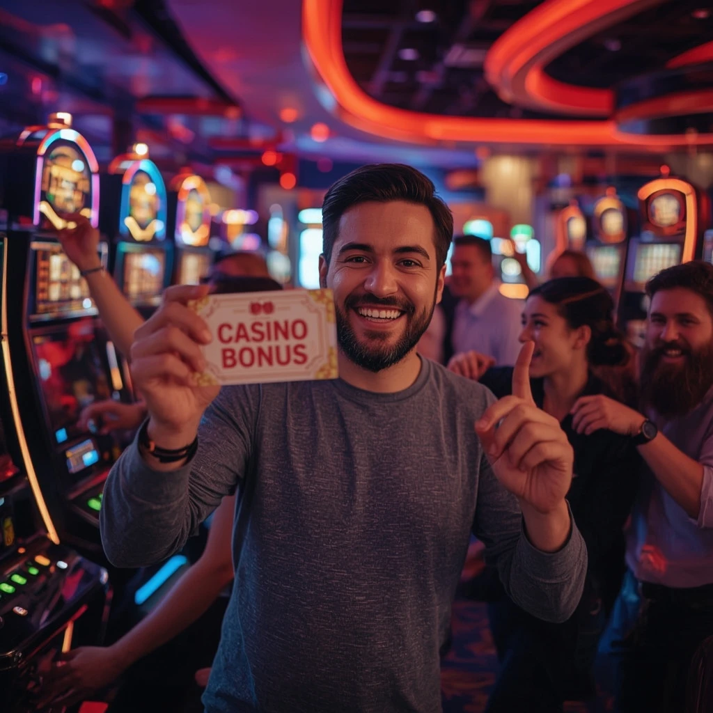 une personne tenant un bonus BC Game Casino